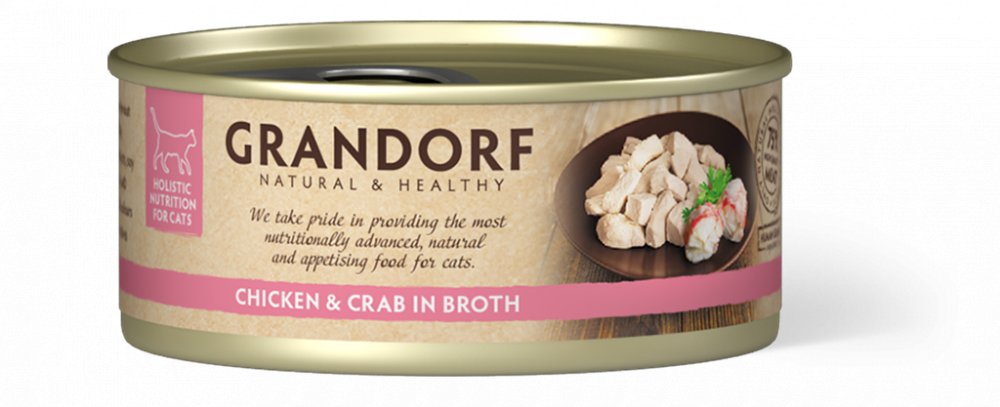 Grandorf natvoeding Chicken Breast & Crab Fillet - 70g