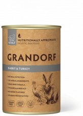 Grandorf natvoeding Rabbit & Turkey - Adult - 400g