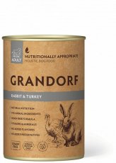 GDDW1340 Grandorf natvoeding Rabbit & Turkey - Adult - 400g